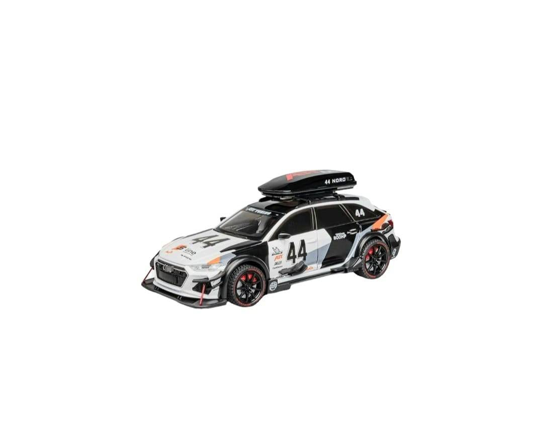 Masinuta metalica cu cheie, Audi RS6 ABT S Line Quattro, 1:24, usi mobile, capota mobila, portbagaj mobil, 20 cm