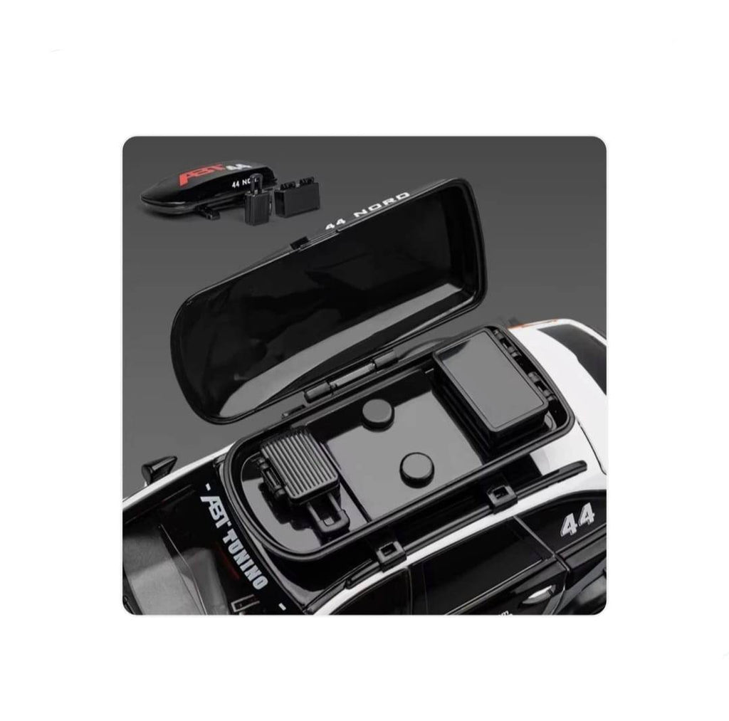 Masinuta metalica cu cheie, Audi RS6 ABT S Line Quattro, 1:24, usi mobile, capota mobila, portbagaj mobil, 20 cm