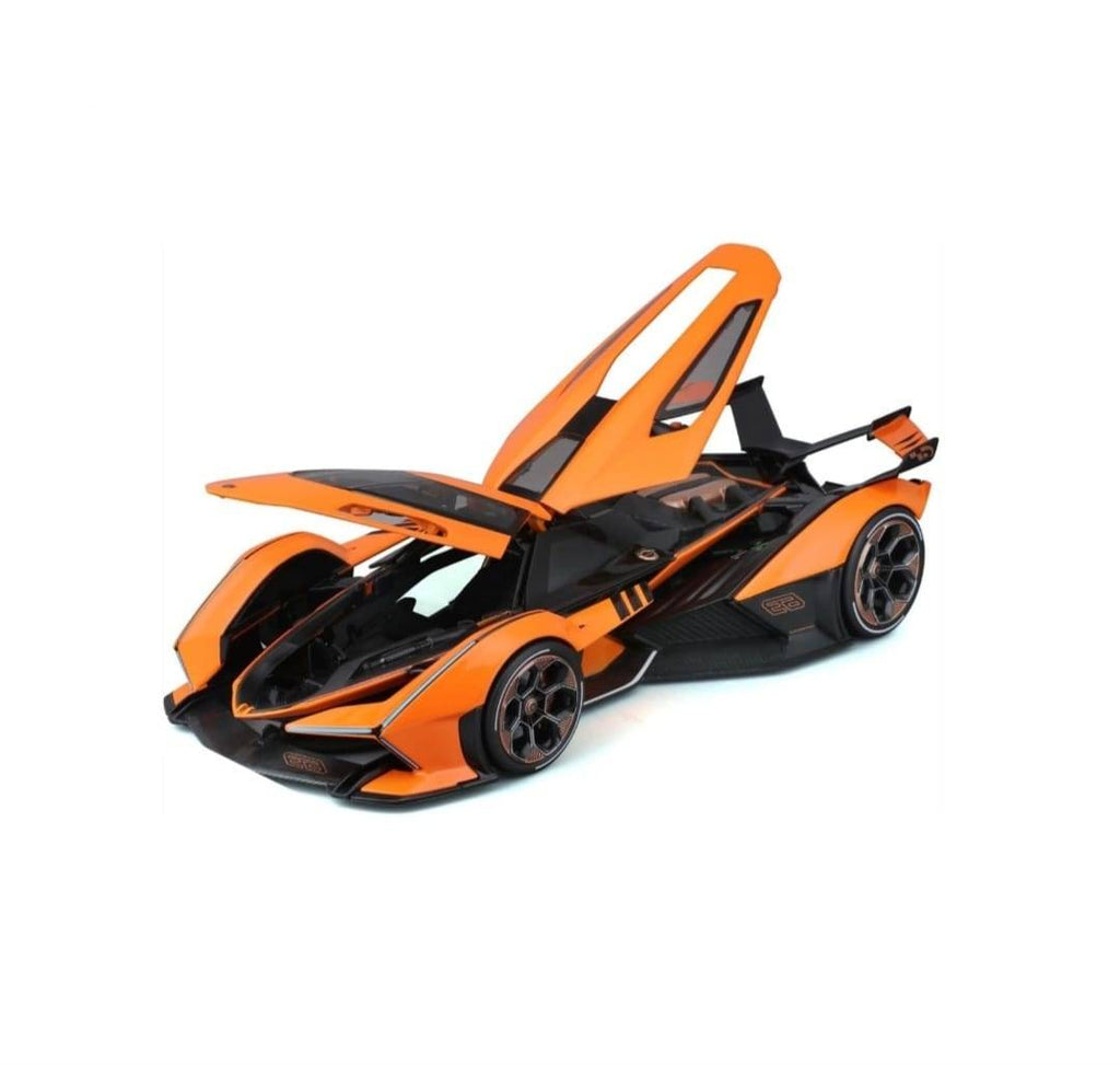 Masinuta metalica, Lamborghini V12 Vision Gran Turismo, 1:18, usi mobil, portbagaj mobil, capota mobila, 21 cm