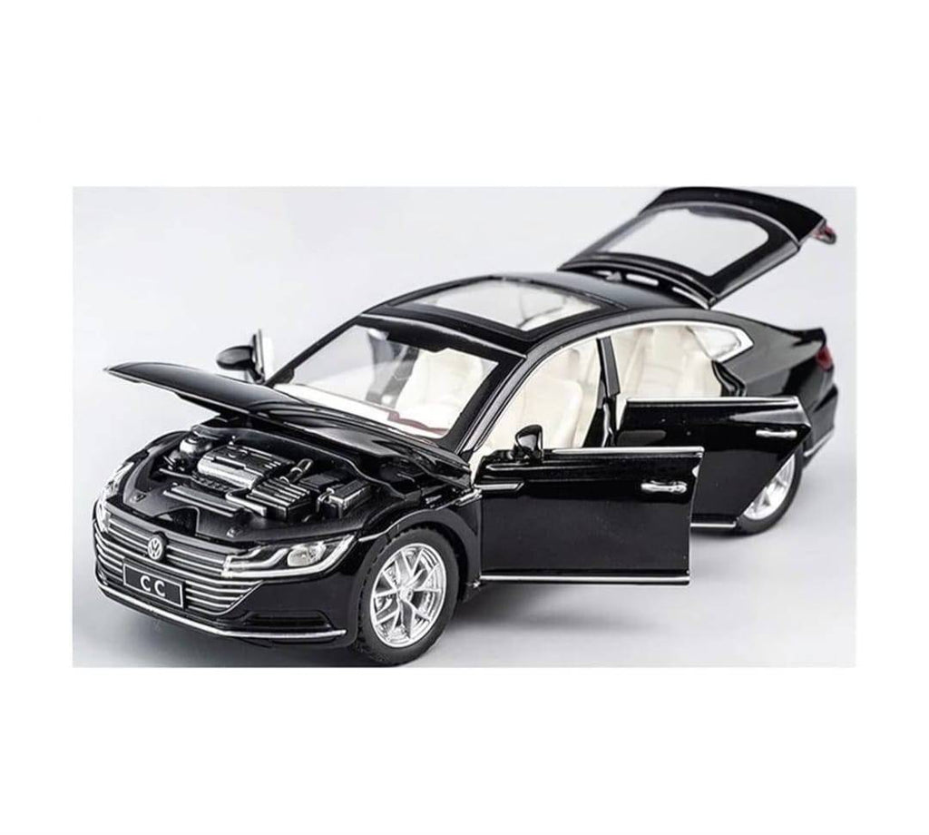 Masinuta metalica, MASHASHOP Volkswagen Passat CC, faruri luminoase, negru,16x6x6cm
