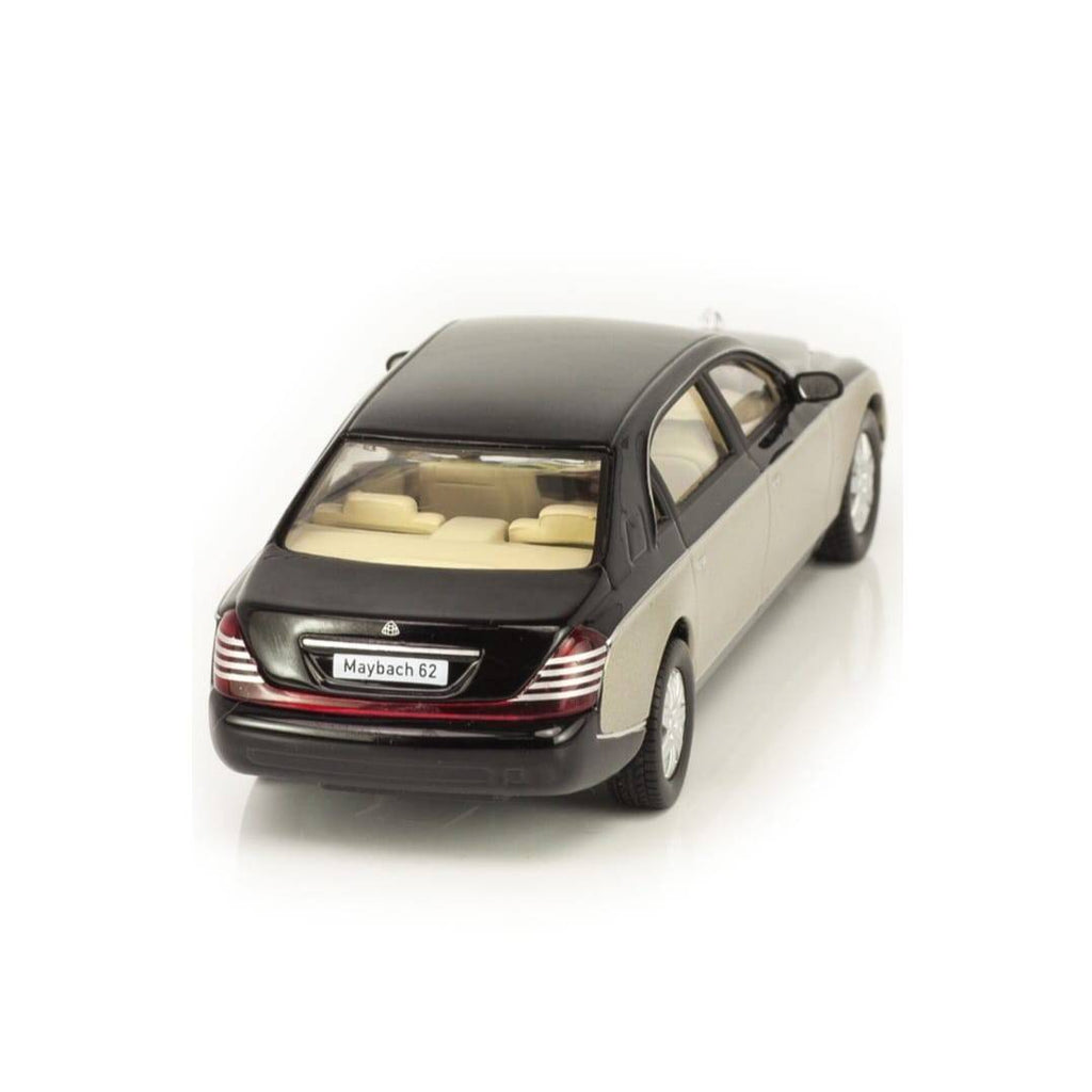 Masinuta metalica Maybach, Atlas, 1:24, usi mobil, portbagaj mobil, capota mobila, negru, 22 cm