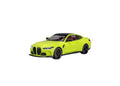 Masinuta metalica mecanica, BMW M4, 1:24, lumini, sunete, usi mobile, capota mobila, portbagajul mobil, vernil, 20 cm