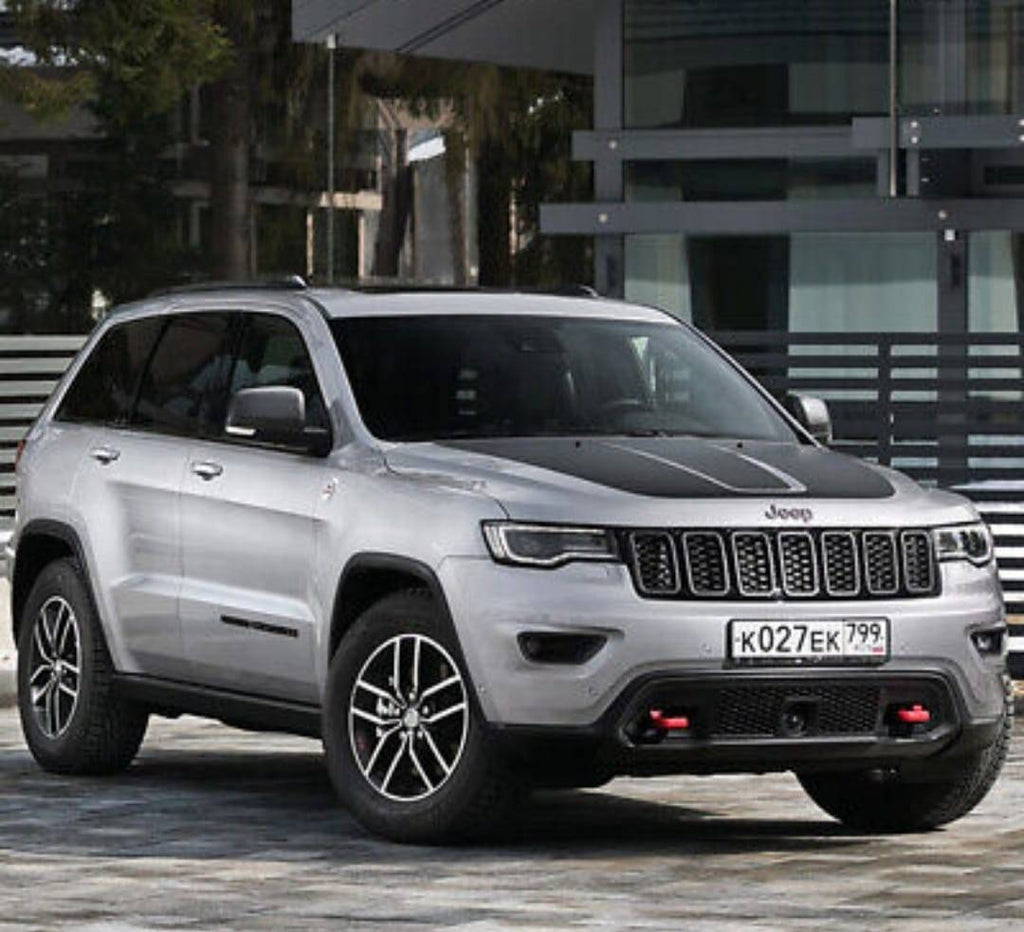 Masinuta metalica mecanica, Jeep Grand Cherokee, usi mobile, portbagaj mobil, gri, 12 cm