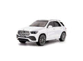 Masinuta metalica mecanica, Jeep Mercedes GLE 350, 1:24, usi mobile, capota mobila, portbagajul mobil, alb, 20 cm