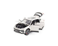 Masinuta metalica mecanica, Lamborghini Urus, efect fum, 1:24, usi mobile, capota mobila, portbagajul mobil, alb, 20 cm