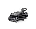 Masinuta metalica mecanica, Lamborghini Urus, efect fum, 1:24, usi mobile, capota mobila, portbagajul mobil, negru, 20 cm