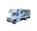 Masina mecanica, Autorulota, camper de vacanta, mobilier, sunete, lumini, usi functionale, blue, 14 cm