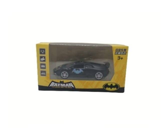 Masinuta metalica tip Batman, cu sunete si lumini, 12 cm