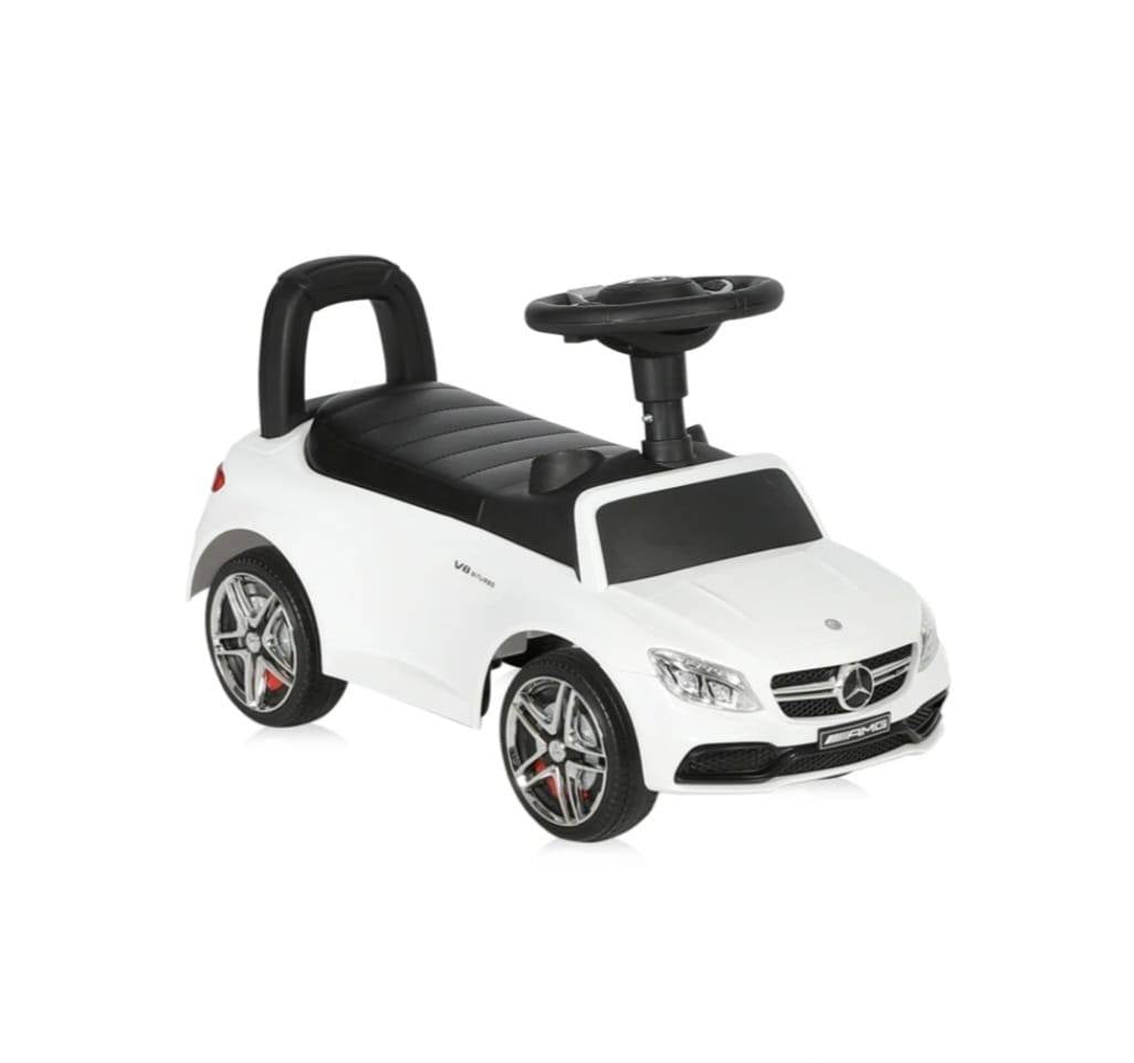 Masinuta Super Car, muzica si sunete, alb, fara pedale, 1an+