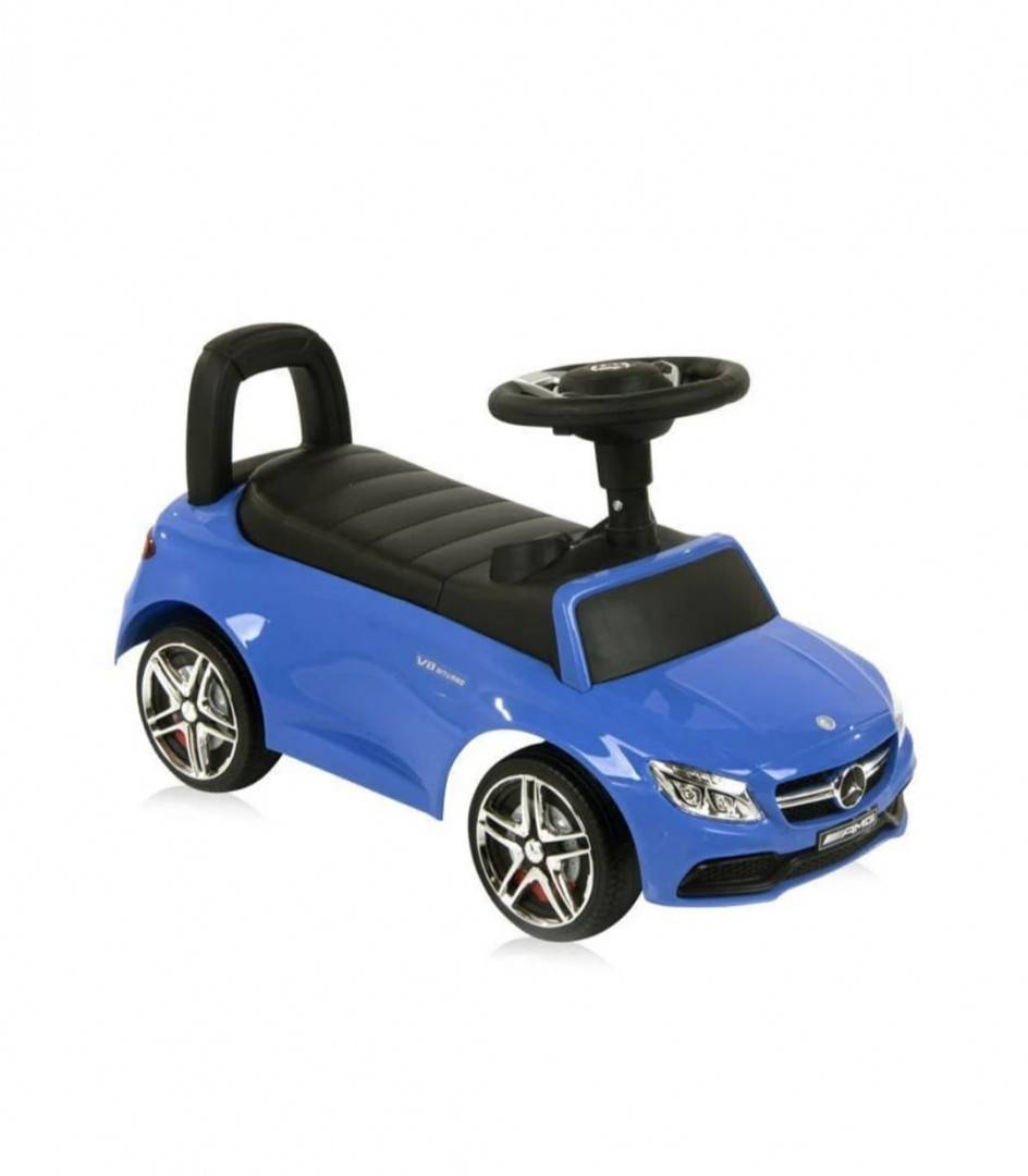 Masinuta Super Car, muzica si sunete, albastru, fara pedale, 1an+