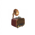 MD-1319BT Retro Radio de Birou cu Bluetooth și USB, maro inchis, 23 cm x 15 cm