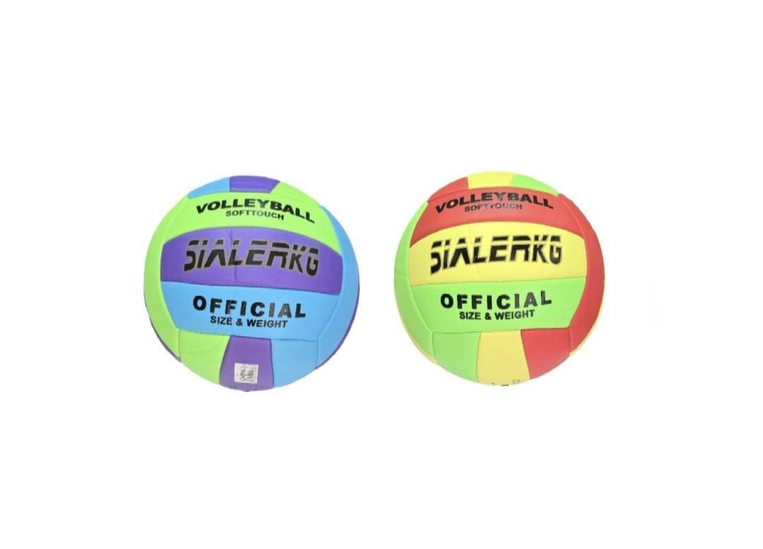 Minge de volei, pentru plaja, numarul 5, diametru 21 cm, multicolor