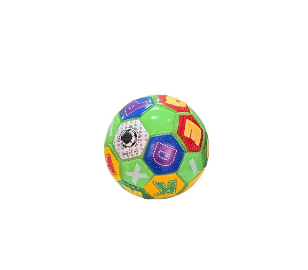 Minge pentru copii, Litere, verde/multicolor, 15 cm