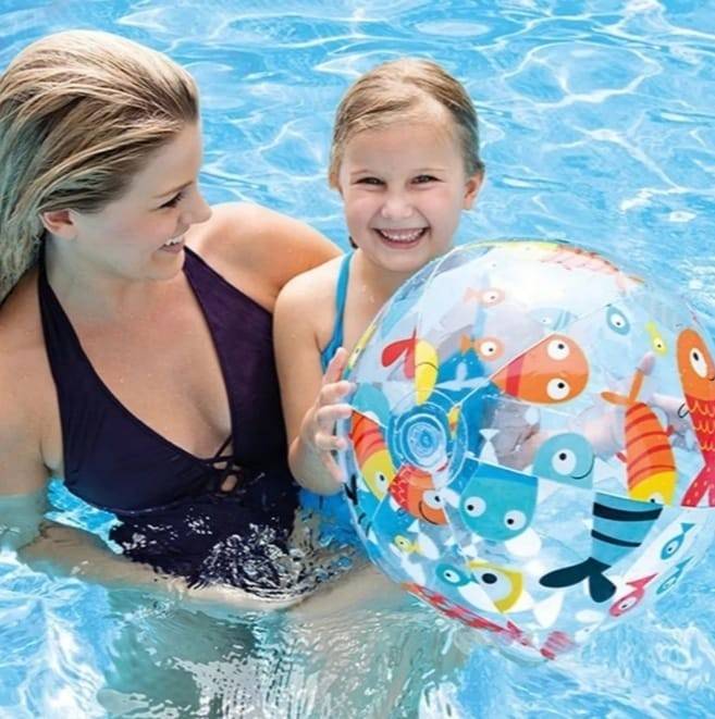 Minge Plaja, Intex, multicolor, Diametru 51 cm