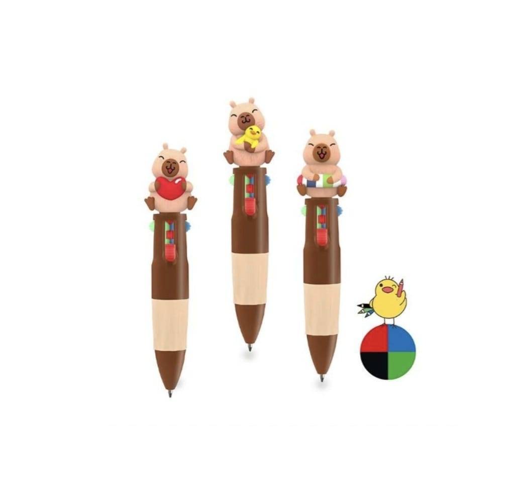 Mini pix, Capybara cu 4 culori cu topper, 1buc