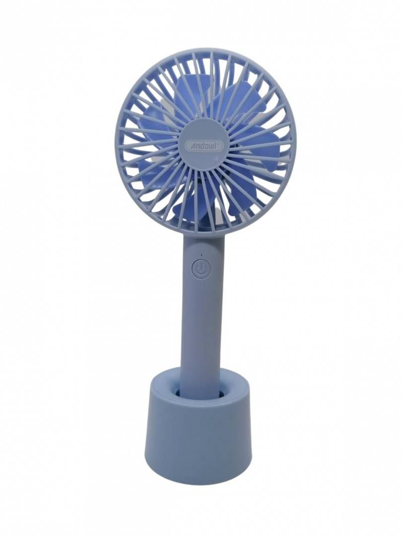 Mini ventilator cu suport de telefon, cablu USB, Multicolor