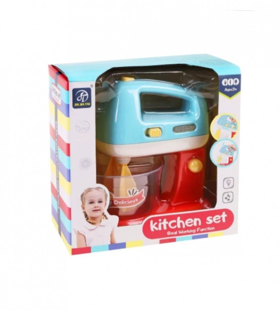 Mixer de jucarie pentru copii, cu accesorii, functii realiste, multicolor