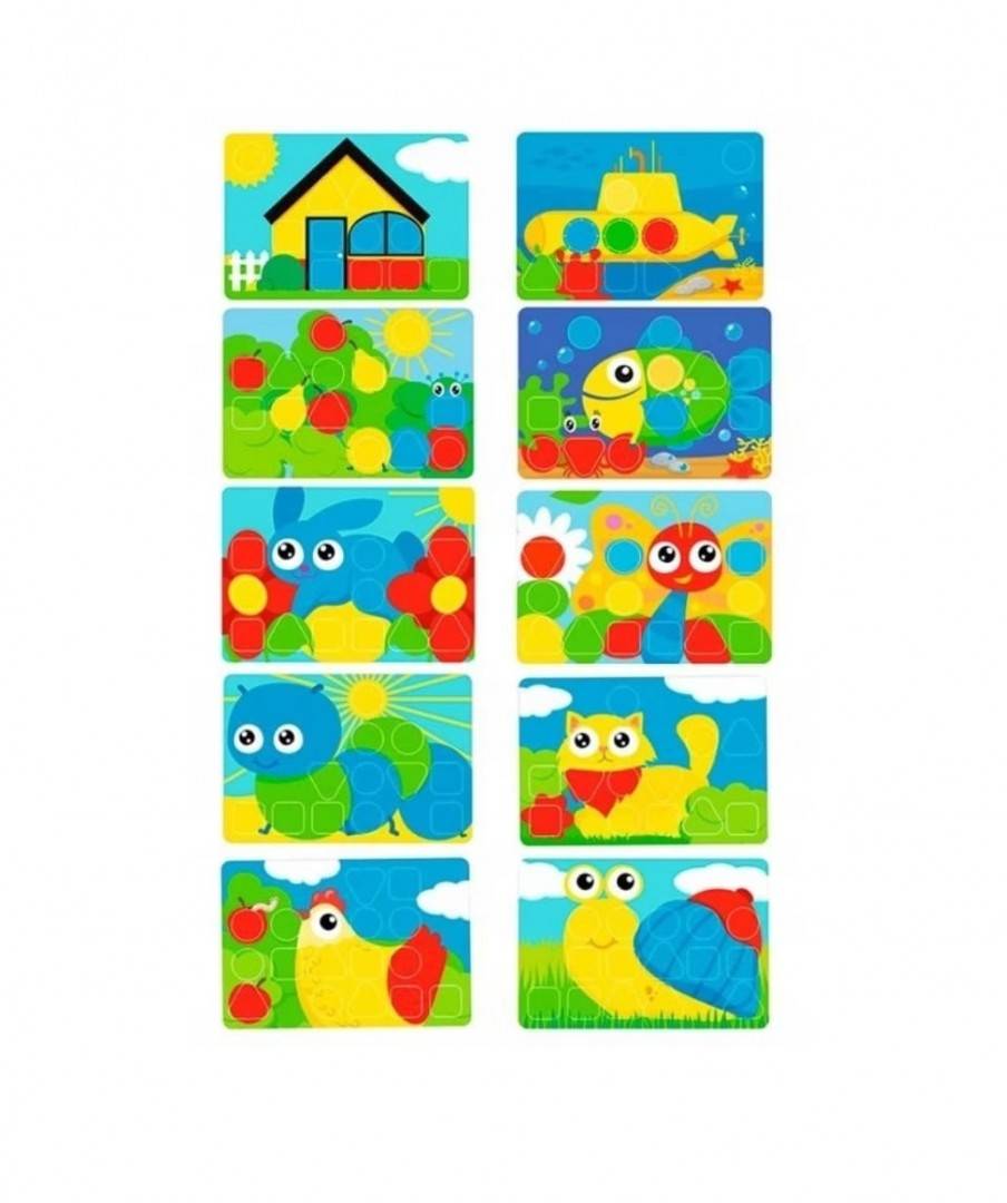 Mosaic pentru copii, Technok Toys, 36 elemente, multicolor