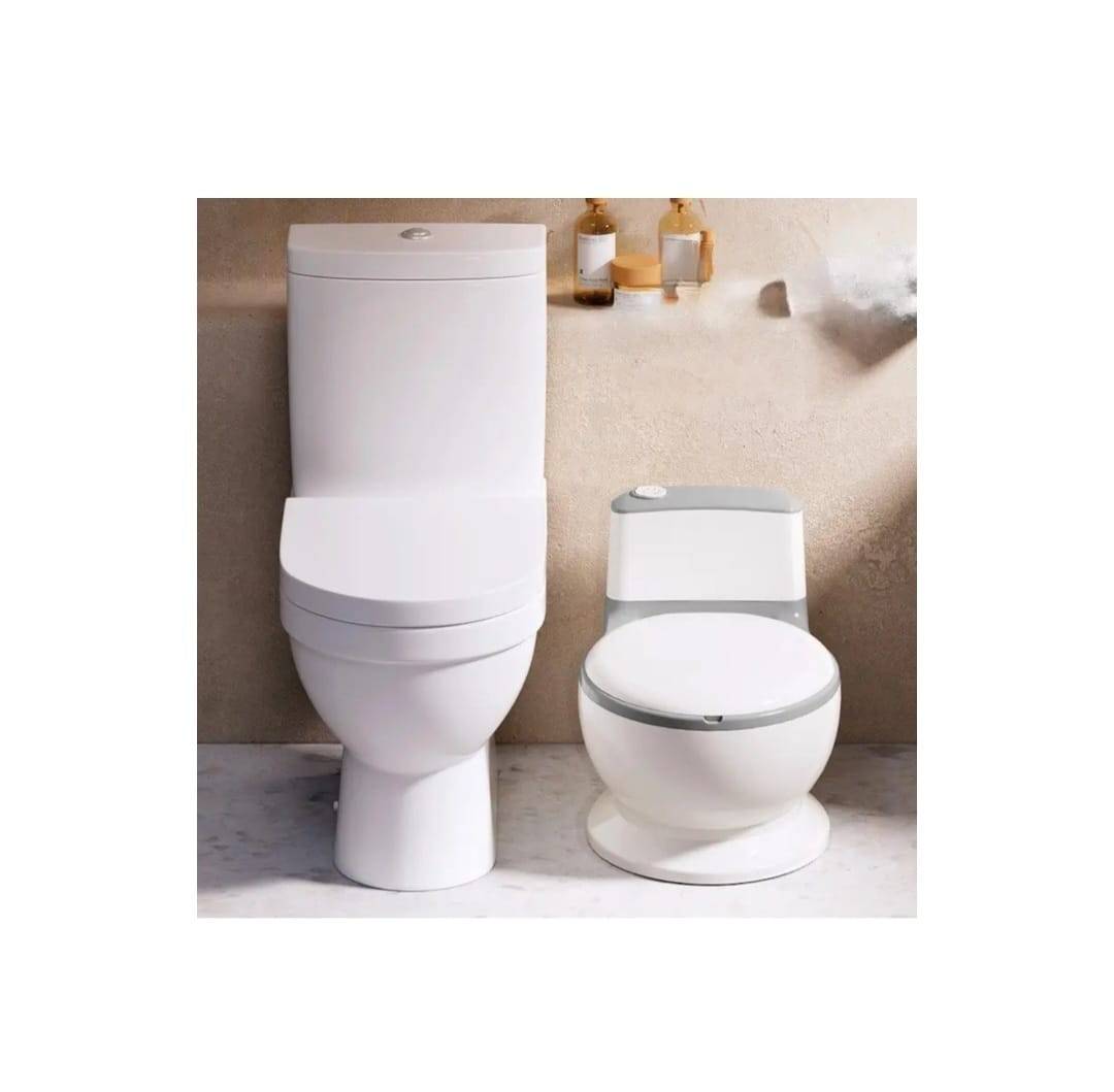 Olita tip minitoaleta, sunete, reductor moale din spuma, insert detasabil, capac rabatabil, 1 an+