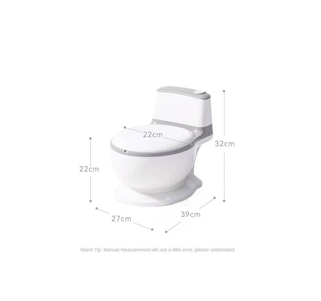 Olita tip minitoaleta, sunete, reductor moale din spuma, insert detasabil, capac rabatabil, 1 an+