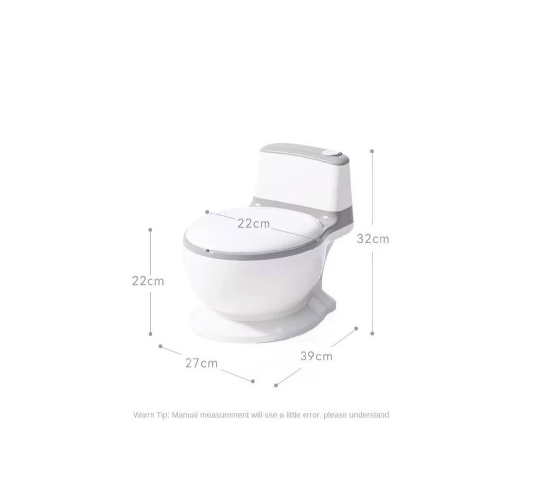 Olita tip minitoaleta, sunete, reductor moale din spuma, insert detasabil, capac rabatabil, 1 an+