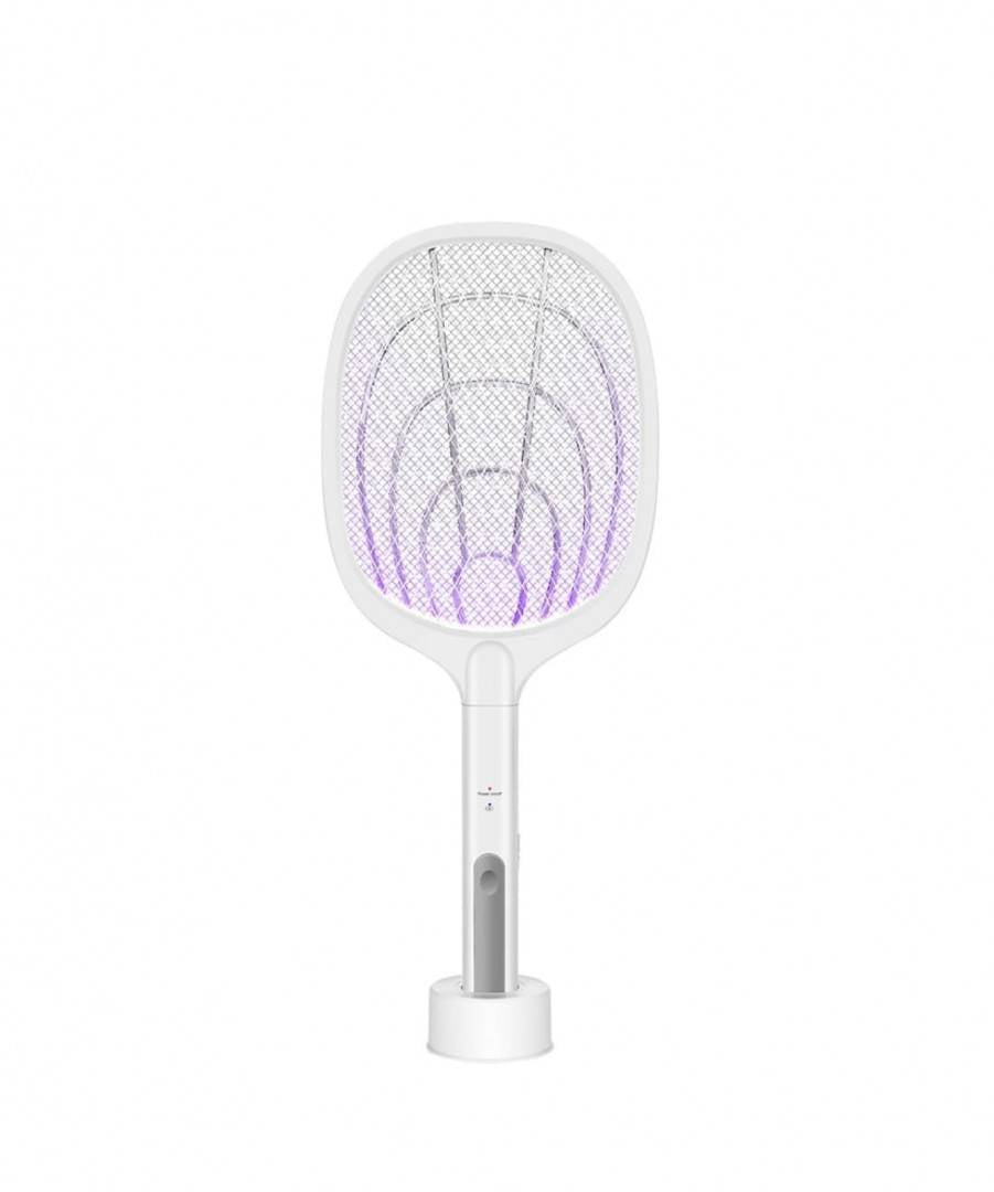 Paleta electrica anti-insecte, incarcare USB, alb, 52 cm