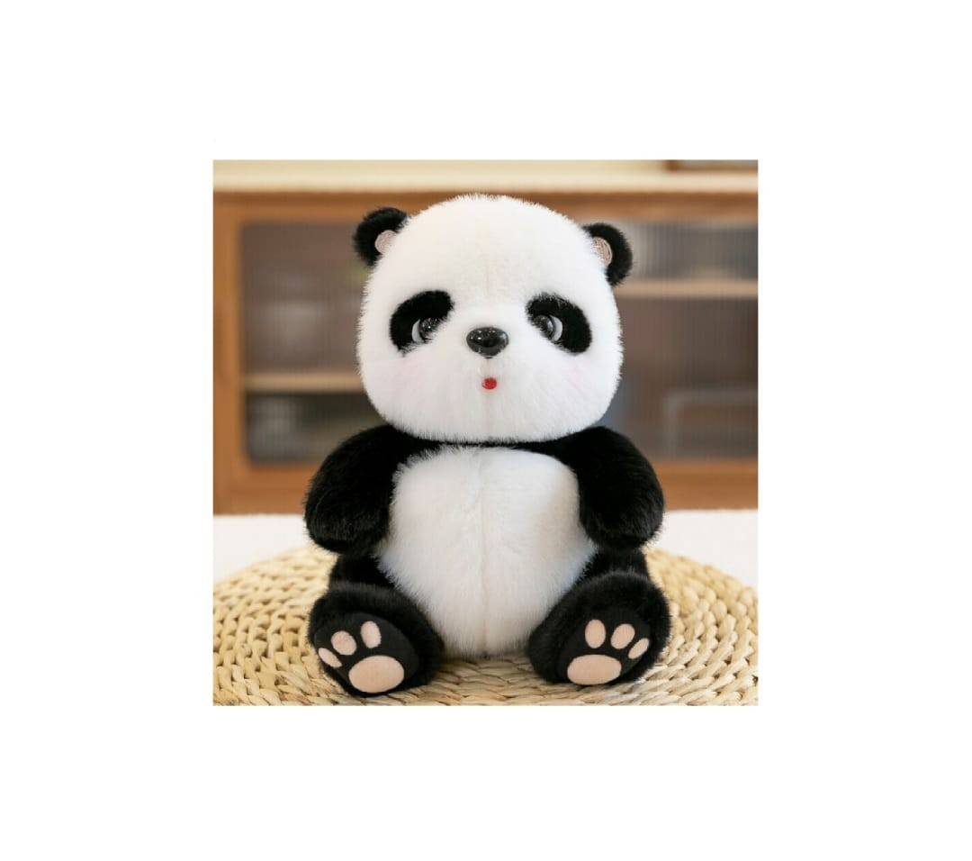 Panda de plus, alb/negru, 23 cm