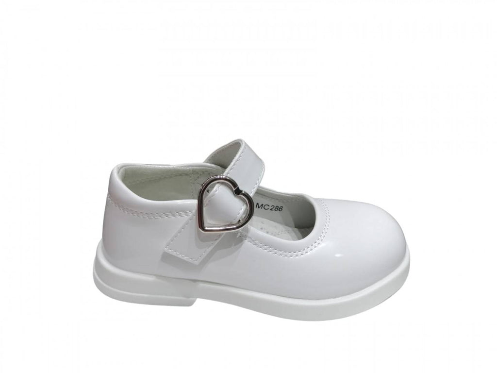 Pantofi de lac, eleganti pentru fetite, Apawwa 286, alb, marimea 25 - 30