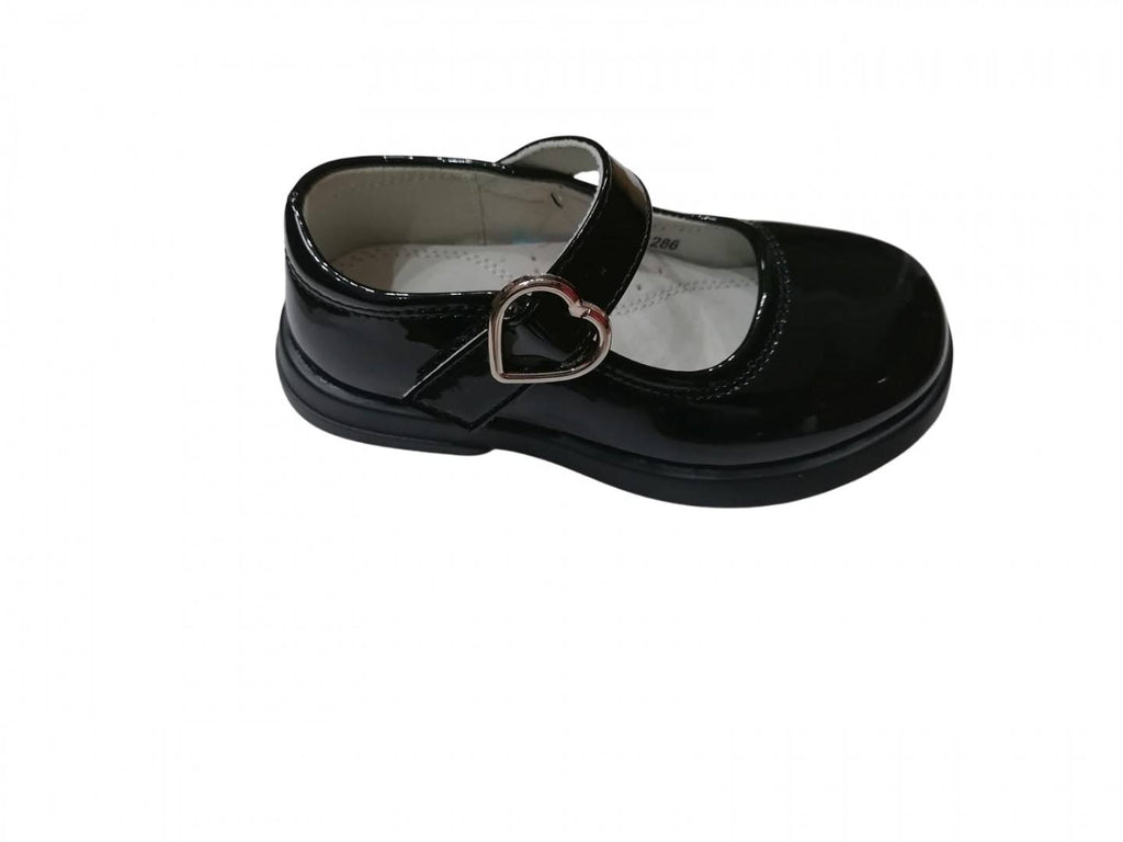 Pantofi de lac, eleganti pentru fetite, Apawwa 286, negru, marimea 25 - 36