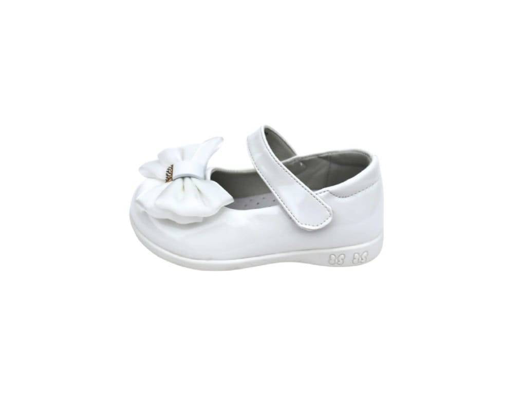 Pantofi de lac pentru fetite, Apawwa 0472R, alb, marimea 25 - marimea 31