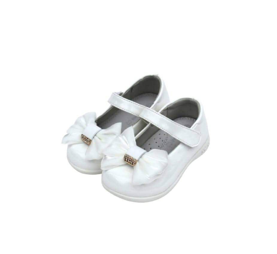 Pantofi de lac pentru fetite, Apawwa 0472R, alb, marimea 25 - marimea 31