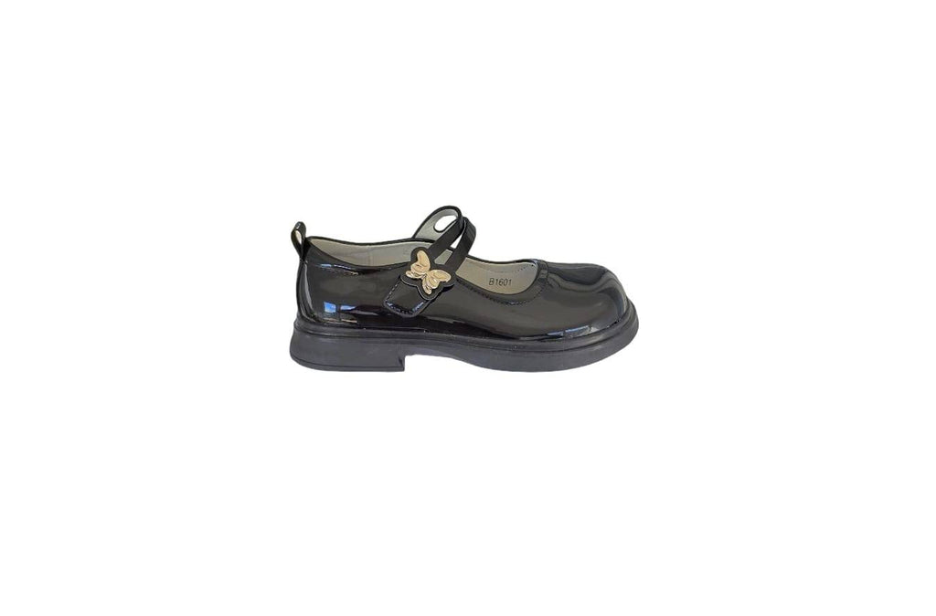 Pantofi elaganti pentru fetite, scoala, B1600, lac, negru, marimea 25 - marimea 36