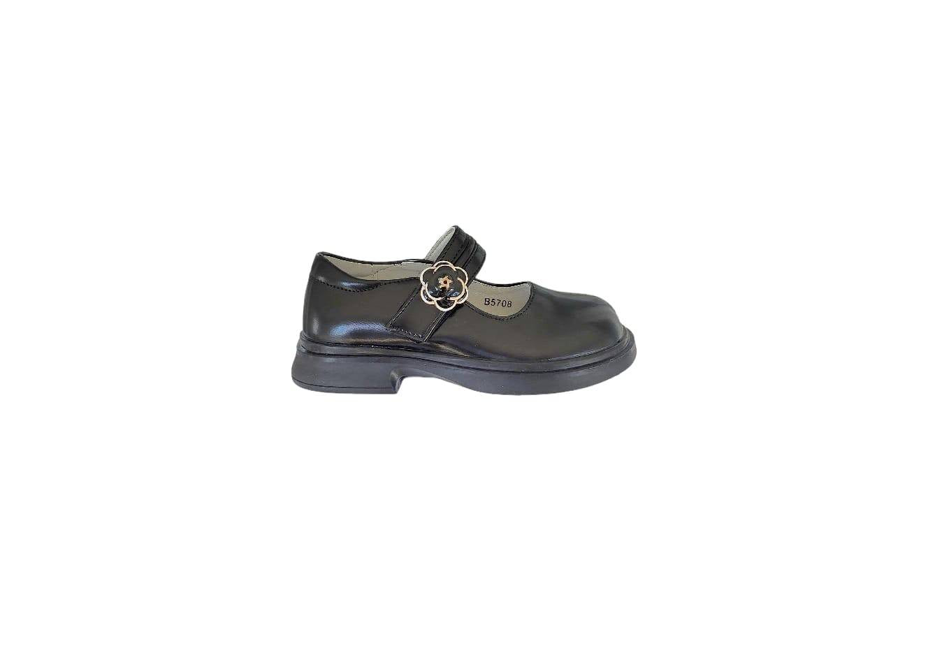 Pantofi elaganti pentru fetite, scoala, B5708, lac, negru, marimea 24 - marimea 36