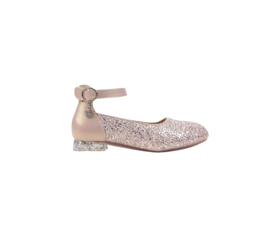 Pantofi eleganti cu toc, sclipici, M518-2, roz, marimea 25 - 31