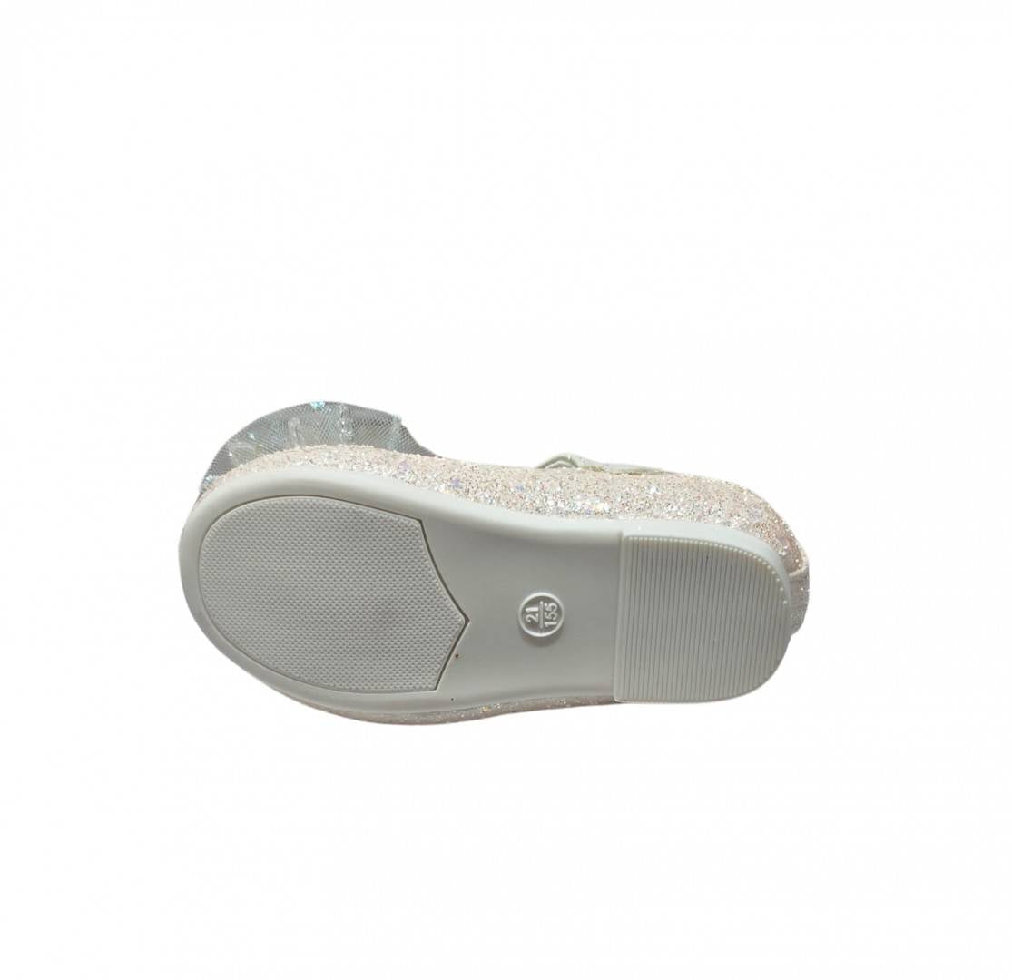 Pantofi eleganti pentru fetite, N773-2, sclipici, beige, marimea 19  - 25