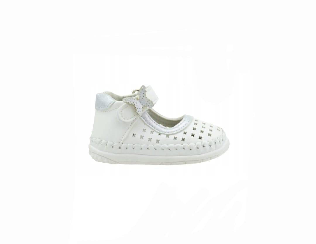 Pantofi fetite eleganti, Primii Pasi, Apawwa FC39, MASHASHOP, alb, marimea 17 - marimea 20