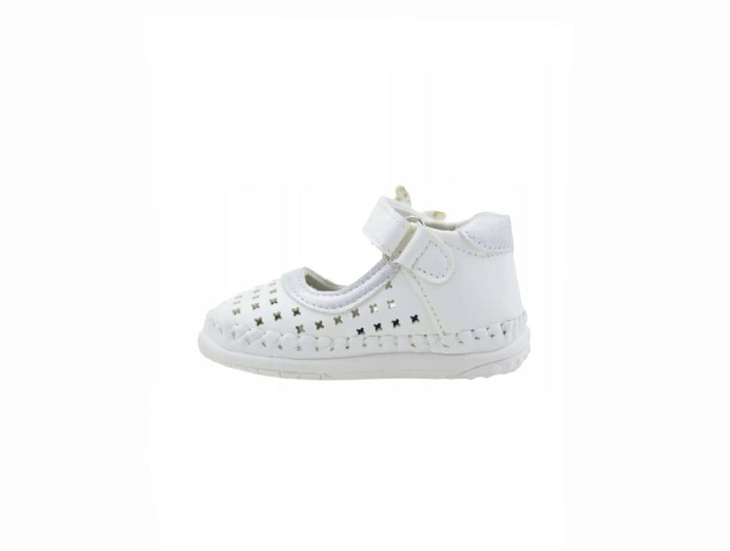 Pantofi fetite eleganti, Primii Pasi, Apawwa FC39, MASHASHOP, alb, marimea 17 - marimea 20