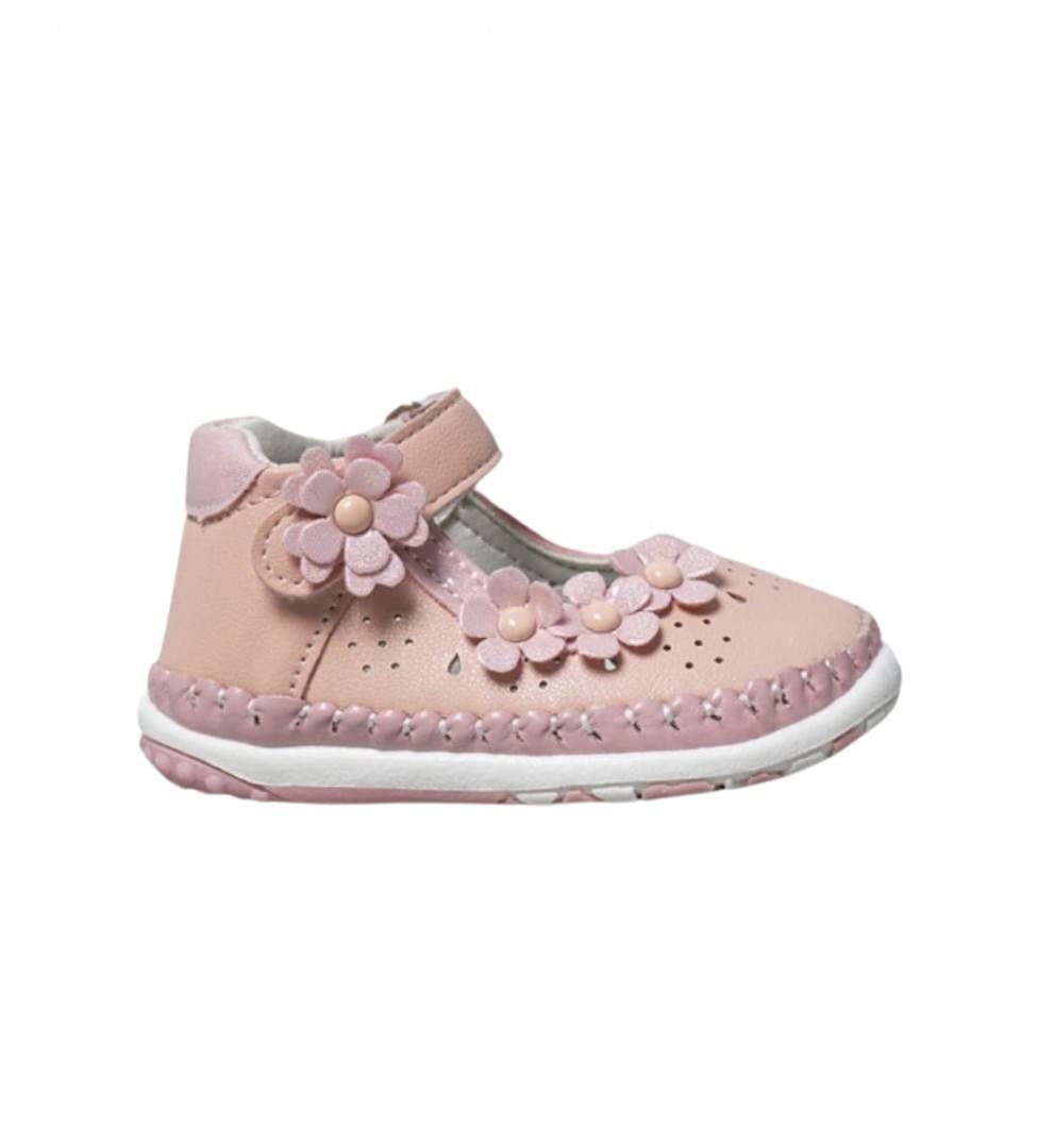 Pantofi fetite, Primii Pasi, Apawwa FC109, roz, marimea 17 - marimea 20