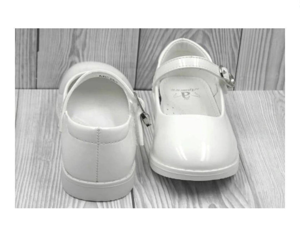 Pantofi lac, eleganti pentru fetite, Apawwa MC264, alb, 26 EU - 30 EU