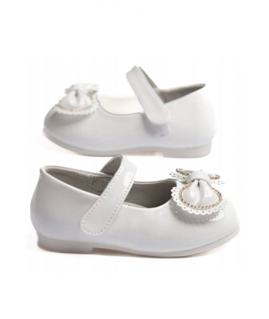 Pantofi lac fetite, Apawwa MC233, alb, 25 EU - 30 EU