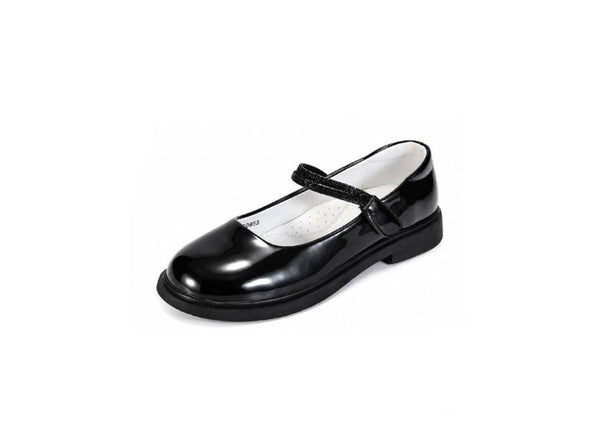 Pantofi lac pentru fetite, Apawwa ABC0952R, negru, marimea 24 - marimea 35