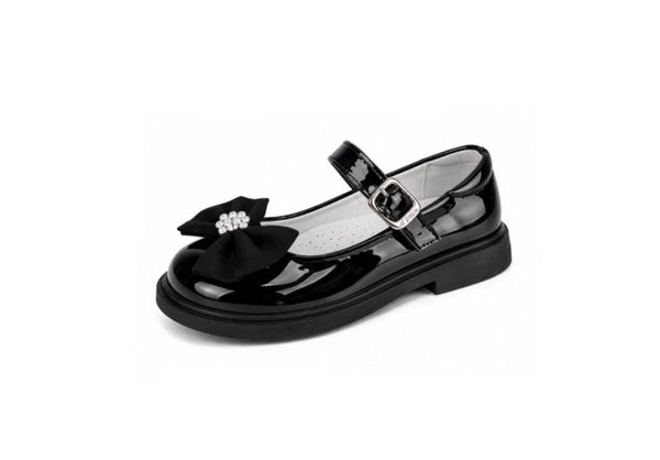 Pantofi lac pentru fetite, Apawwa ABC0962R, negru, marimea 24 - marimea 29