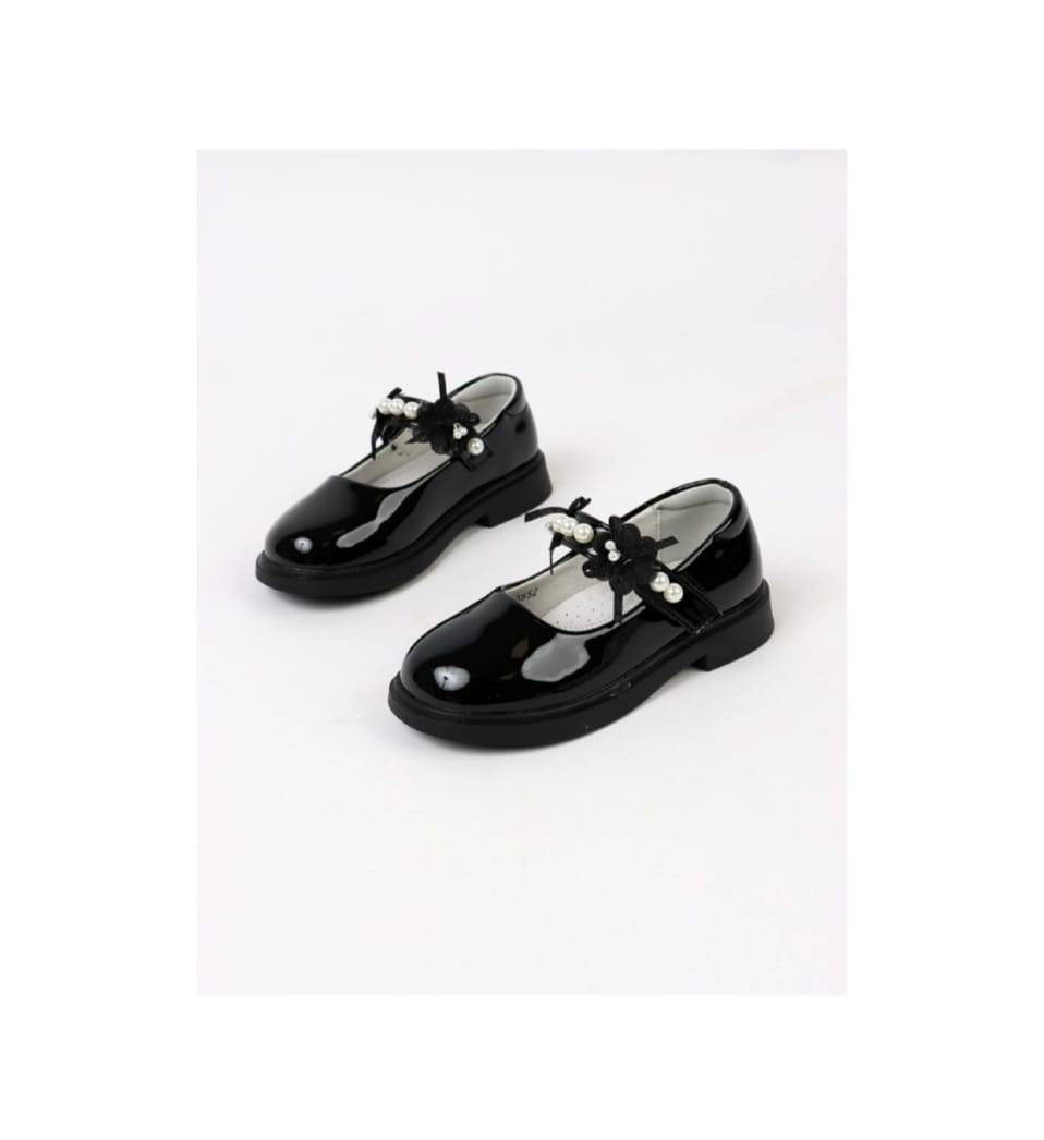 Pantofi lac pentru fetite, Apawwa ABC3553R, negru, marimea 24 - marimea 35