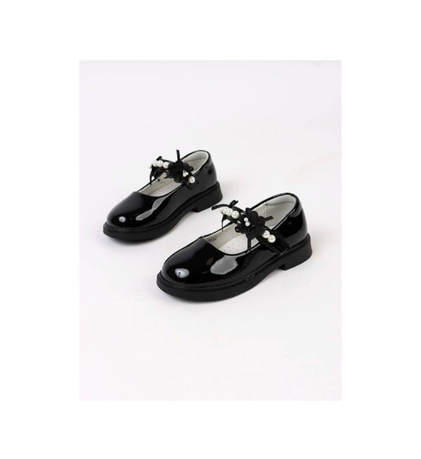 Pantofi lac pentru fetite, Apawwa ABC3553R, negru, marimea 24 - marimea 35