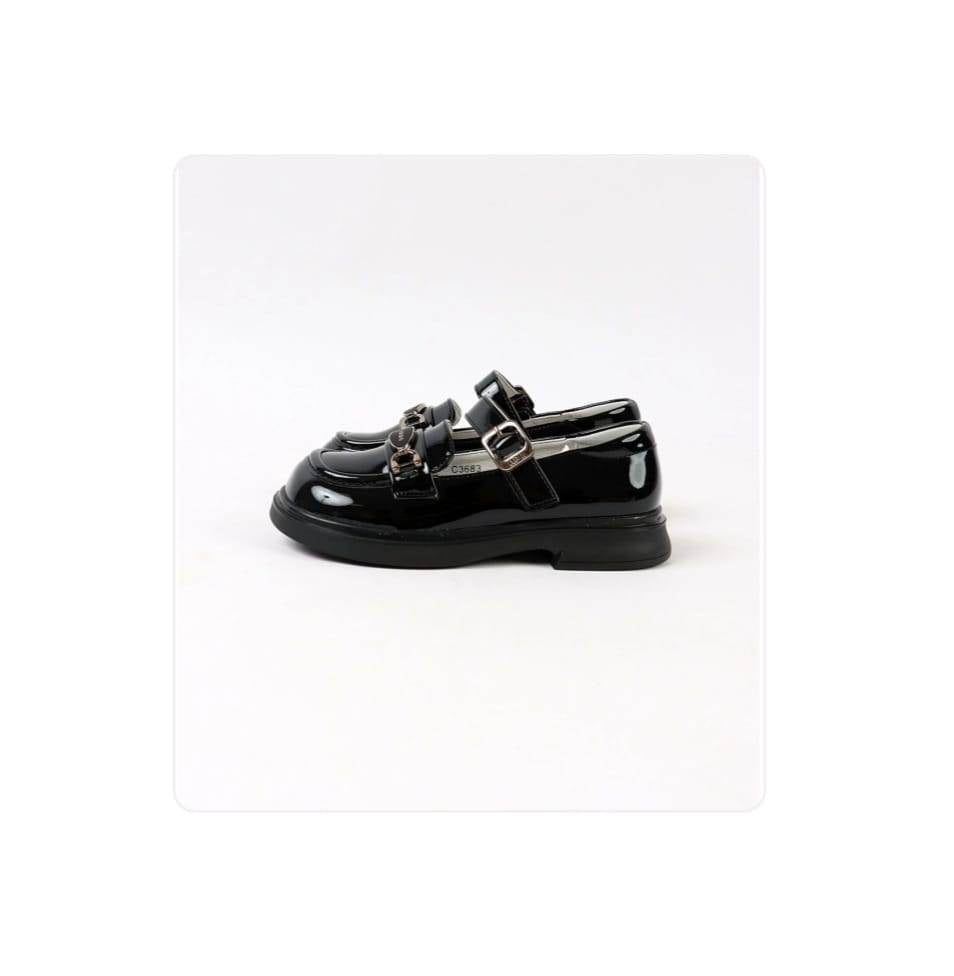 Pantofi lac pentru fetite, Apawwa ABC3683R, negru, marimea 29 - marimea 36