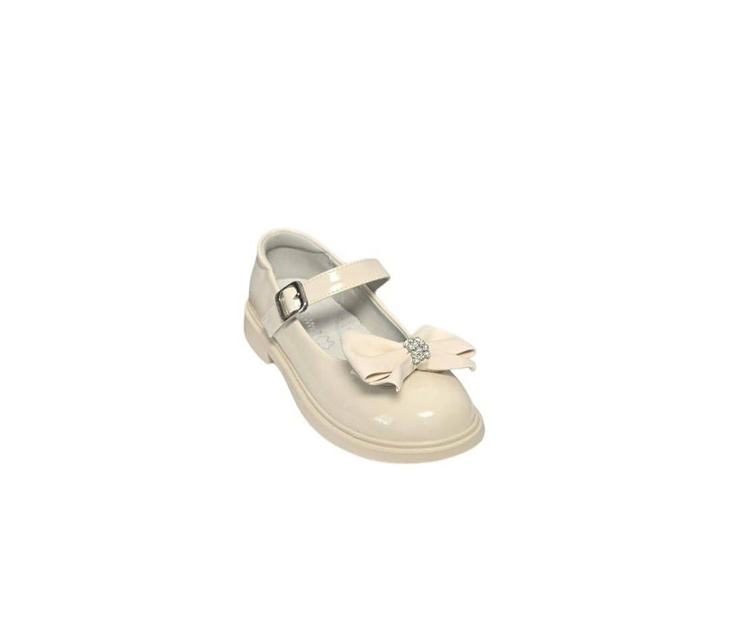Pantofi lac pentru fetite, C0963, beige deschis, marimea 30 - marimea 35