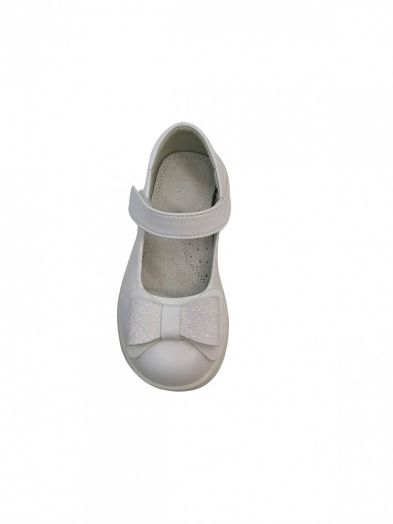 Pantofi piele copii, Apawwa MC288, alb, marimea 25 - 36