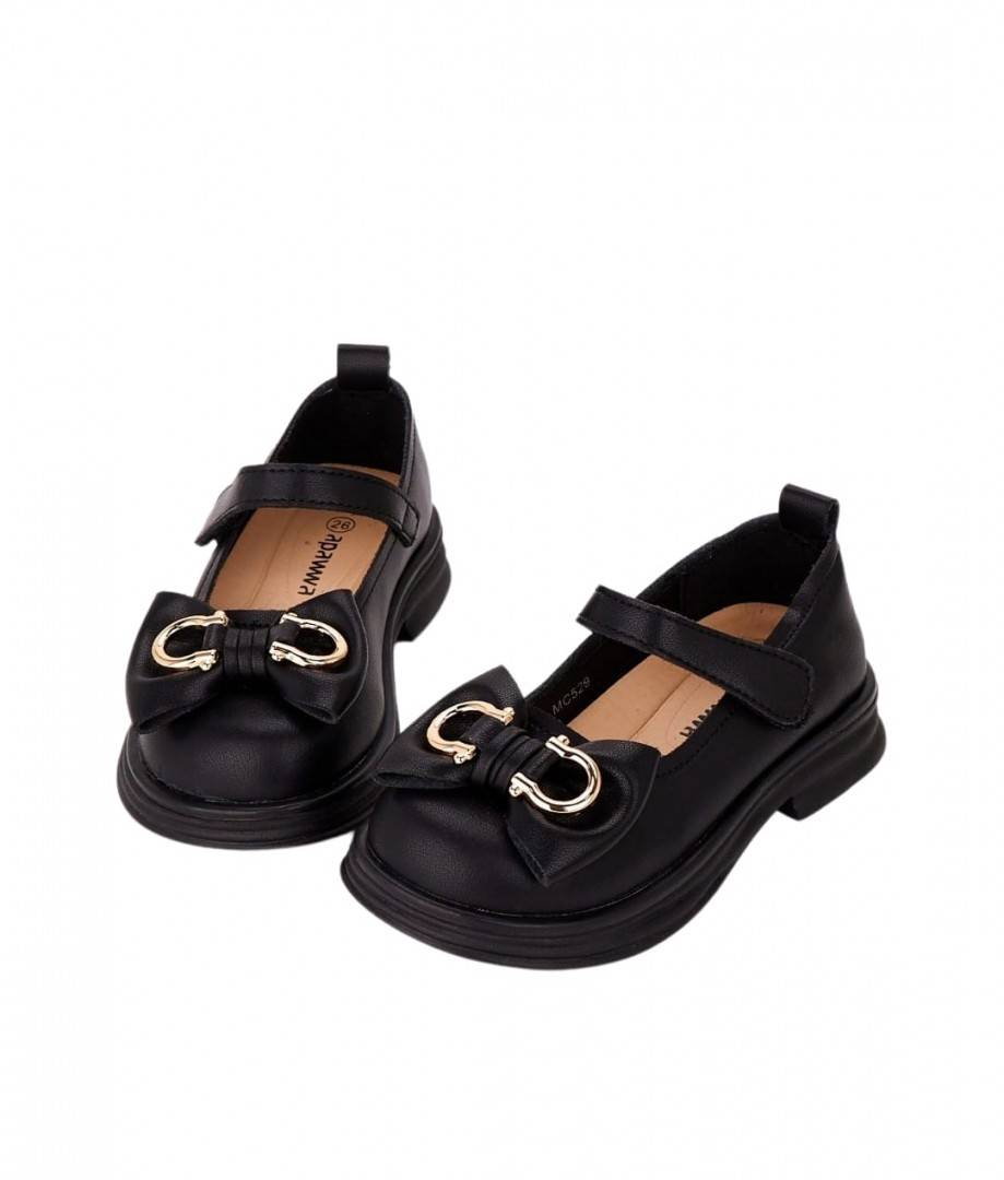 Pantofi Piele fetite, Apawwa MC529-530, Negru, 26 EU - 37 EU