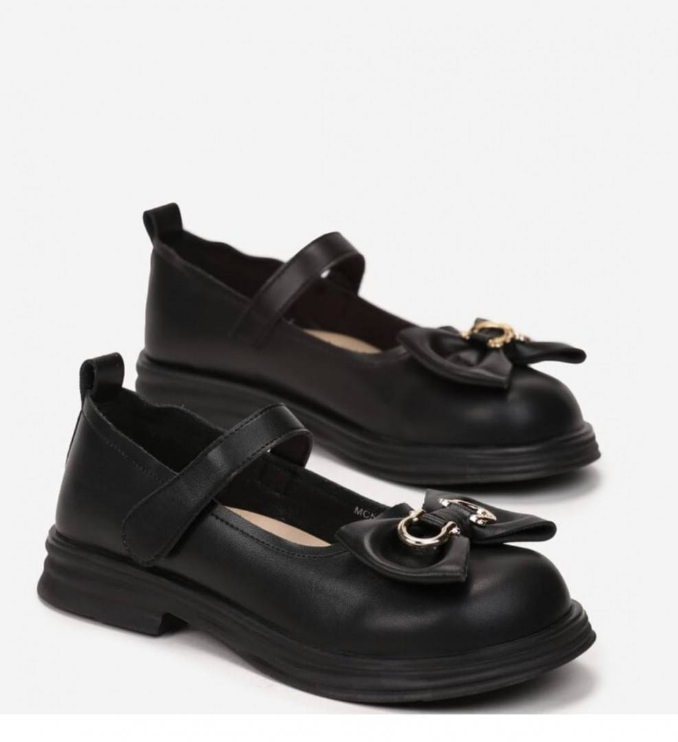 Pantofi Piele fetite, Apawwa MC529-530, Negru, 26 EU - 37 EU