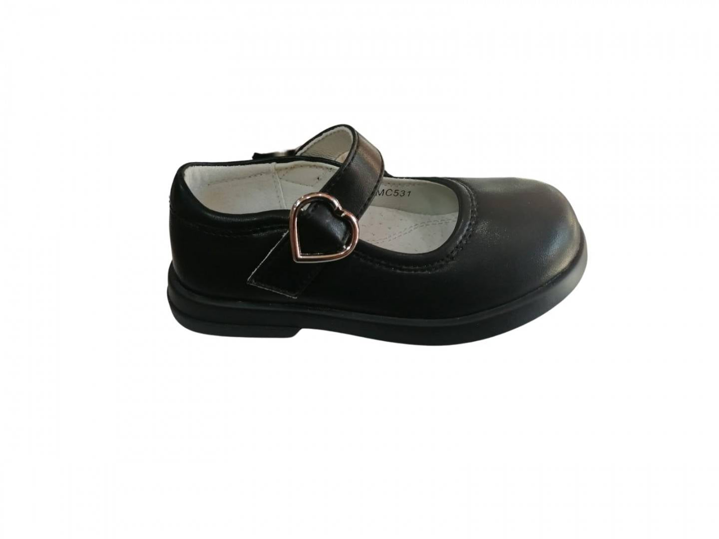 Pantofi Piele Fetite, Apawwa MC531-532, negru, 24 EU- 35 EU